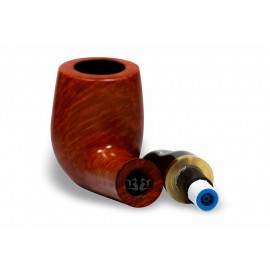 Cachimbo Bertoldi Maestro Briar Âmbar 9mm Anel Dourado